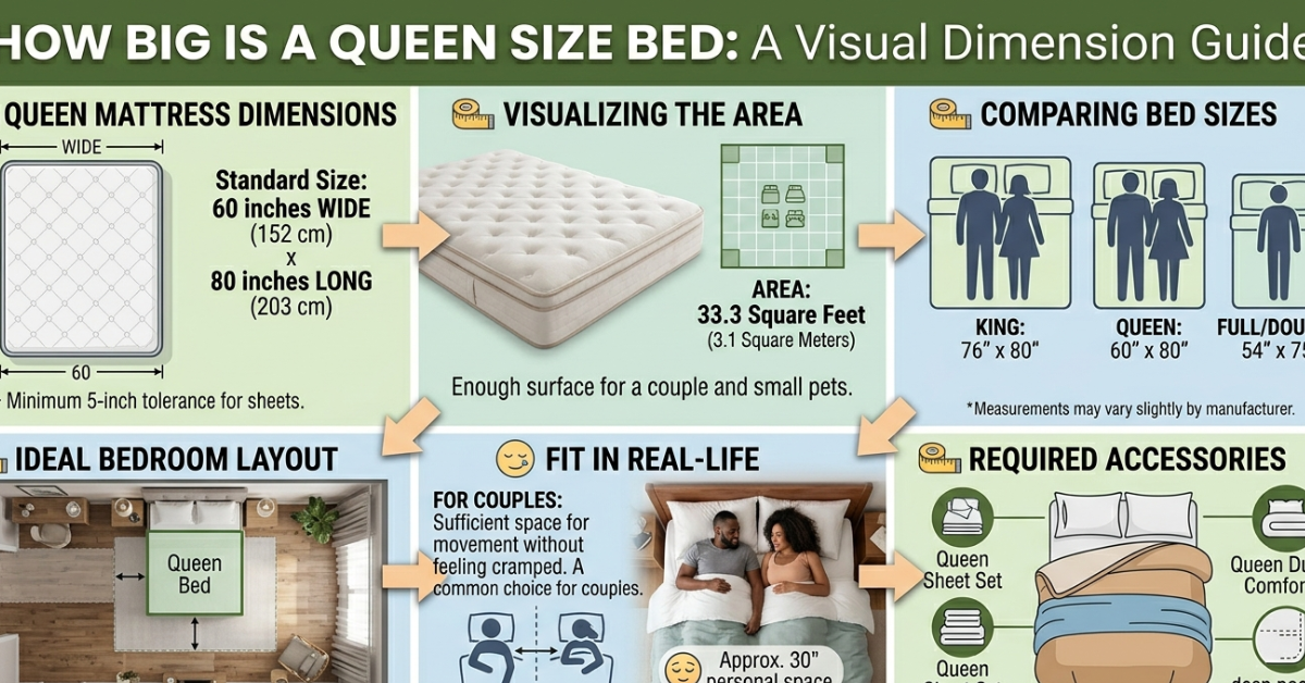 How Big Is a Queen Size Bed? Dimensions Guide